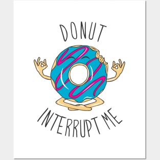 A Donut Doing Yoga Posters and Art